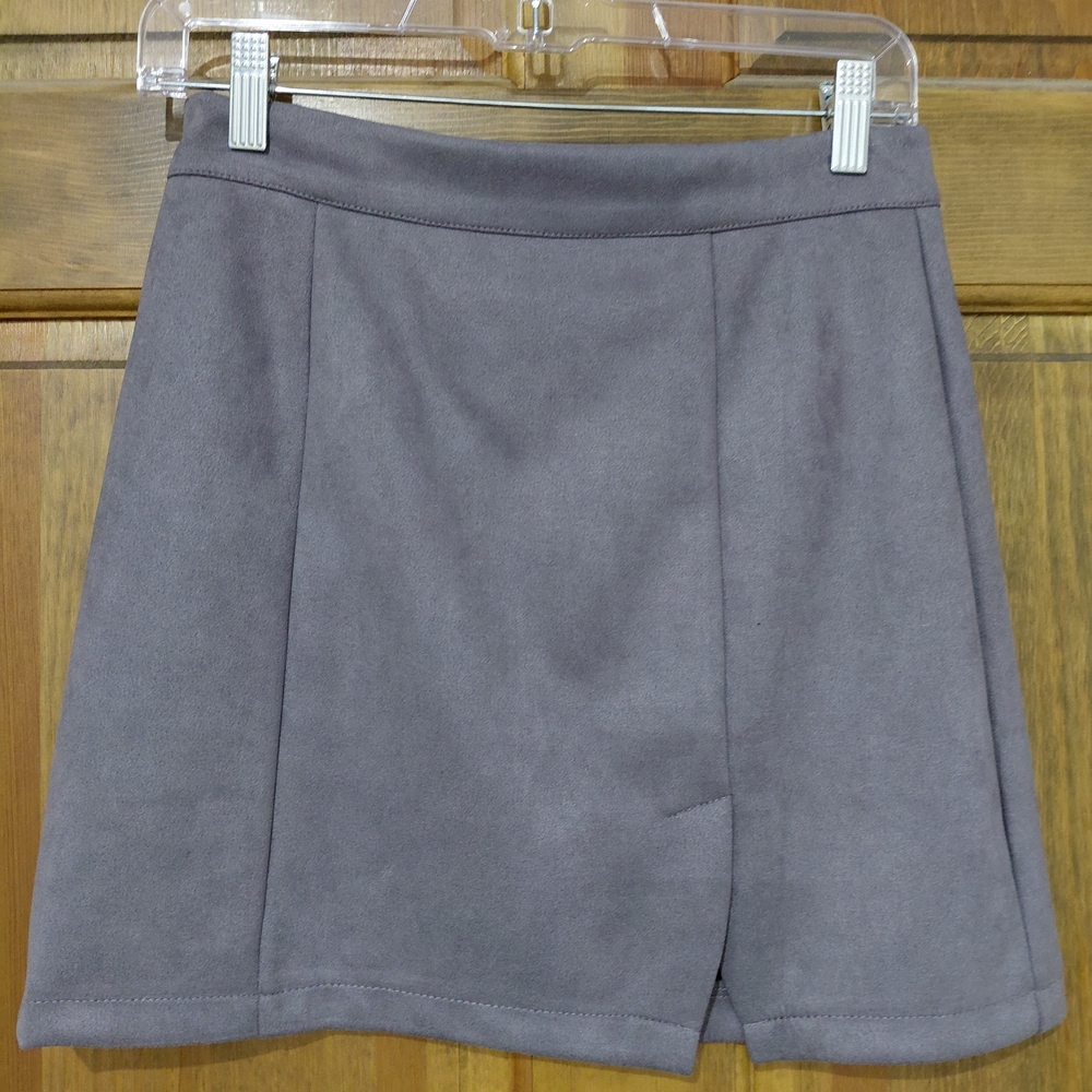 Gray Mini Skirt